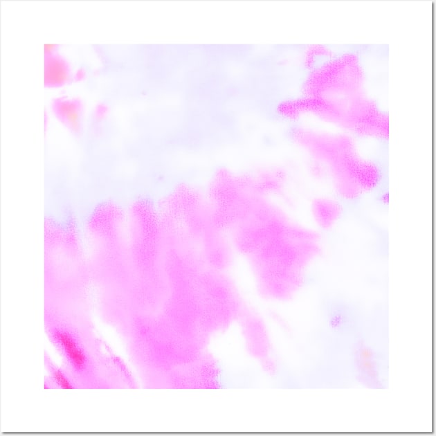 Tie Dye Candy Floss Pink Wall Art by Live Together